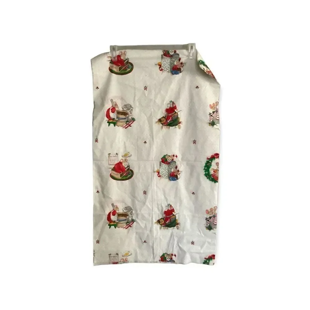 The Mistletoe Mice Fabric Panel